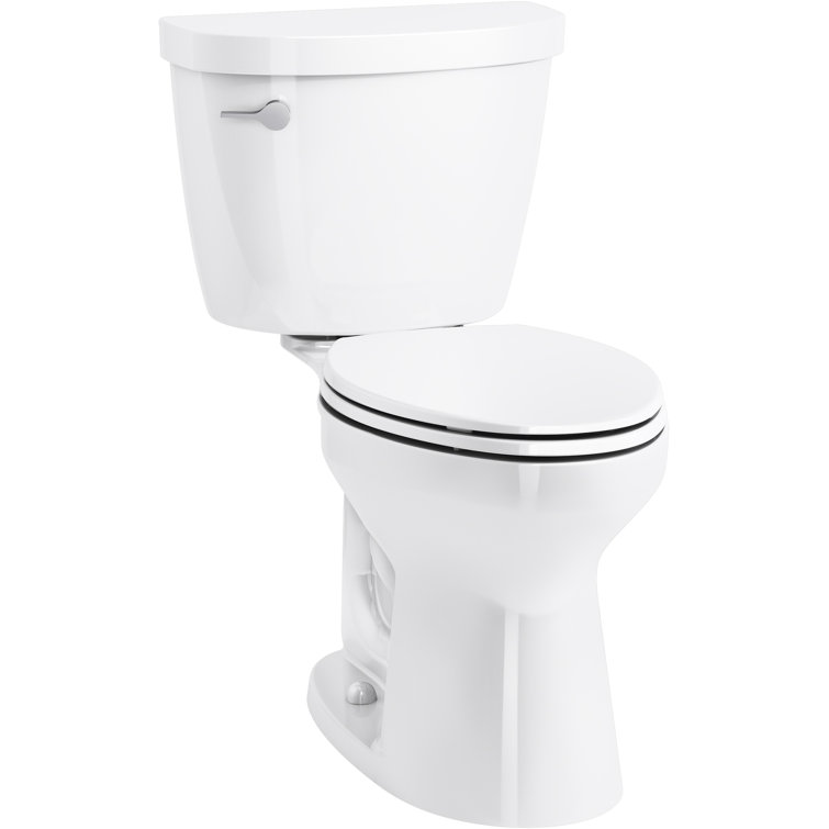 White High Efficiency Elongated Two-Piece Toilet