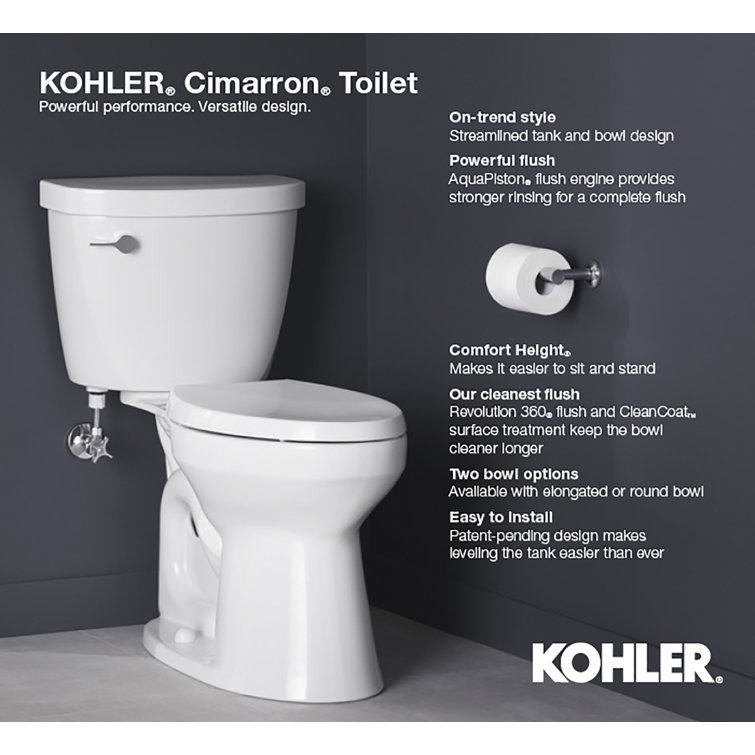 EcoLux 1.28 GPF High-Efficiency Elongated Free-Standing Toilet in Dune