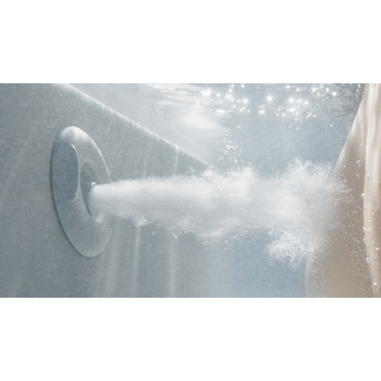 White Acrylic 60" x 32" Drop-In Heated Whirlpool Bathtub
