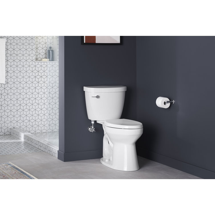 White High Efficiency Elongated Two-Piece Toilet