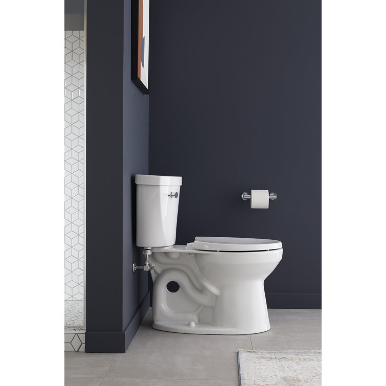 White High Efficiency Elongated Two-Piece Toilet