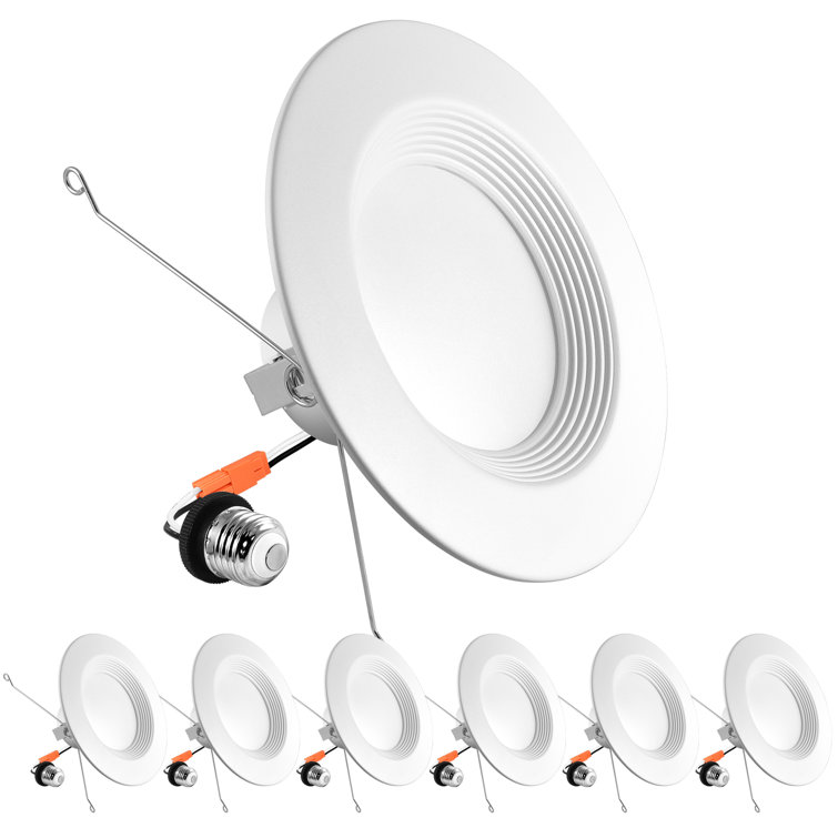 5/6 Inch White LED Recessed Retrofit Downlight Kit