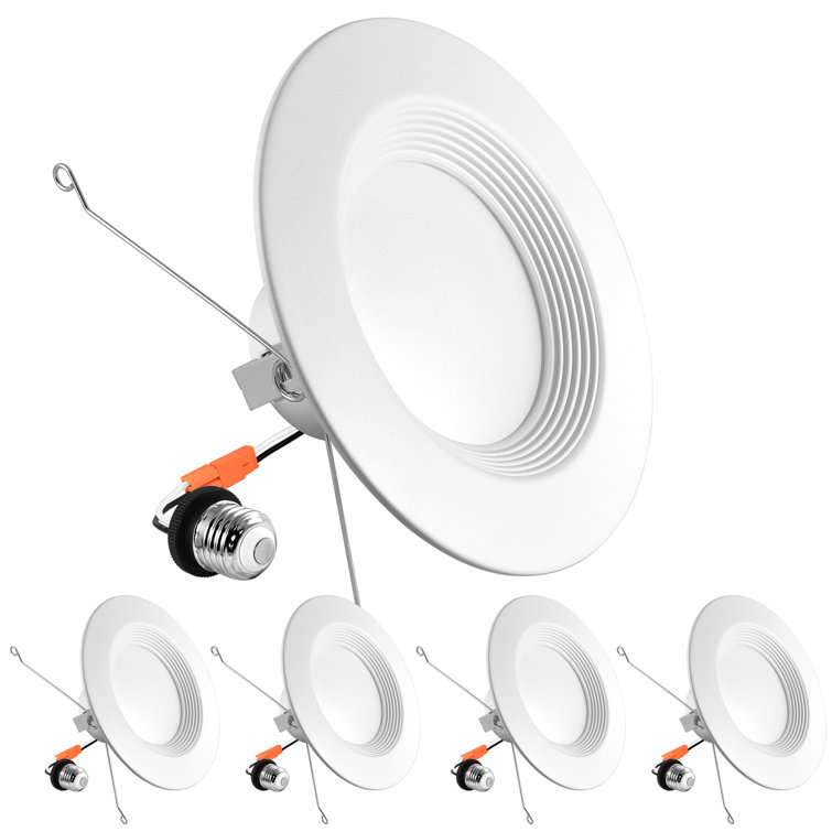5/6 Inch White Aluminum LED Recessed Downlight Kit