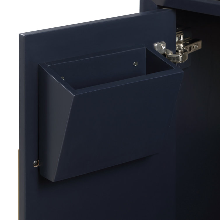 Gracie Pacific Blue 48" Single Bathroom Vanity with Carrara Marble Top
