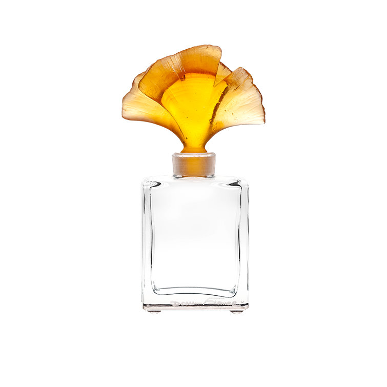 Amber Crystal Square Travel Perfume Bottle