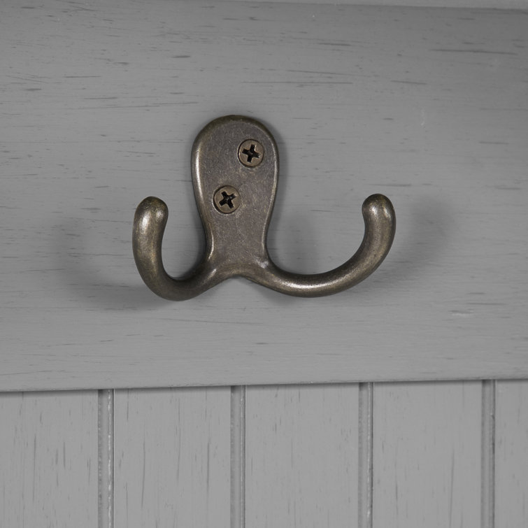 Distressed Gray Coastal Hall Tree with Storage and Hooks