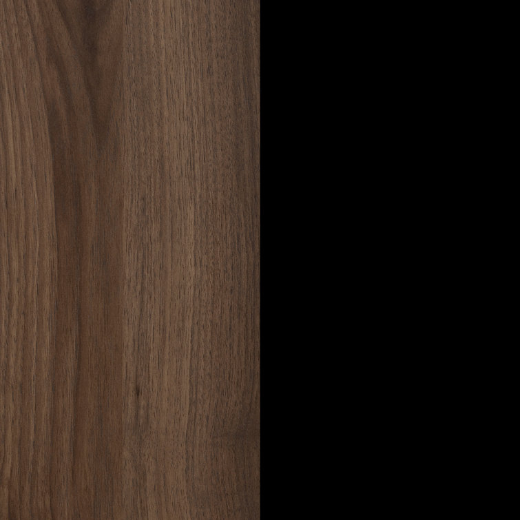 Natural Walnut Computer Desk with Power Outlet and USB Ports