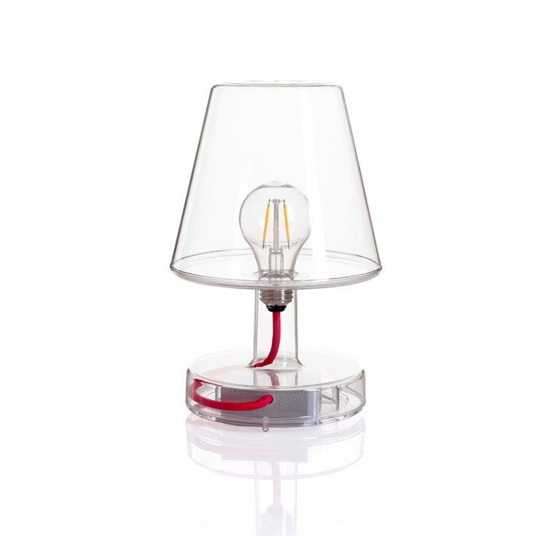 Clear Polycarbonate Cordless Outdoor LED Table Lamp