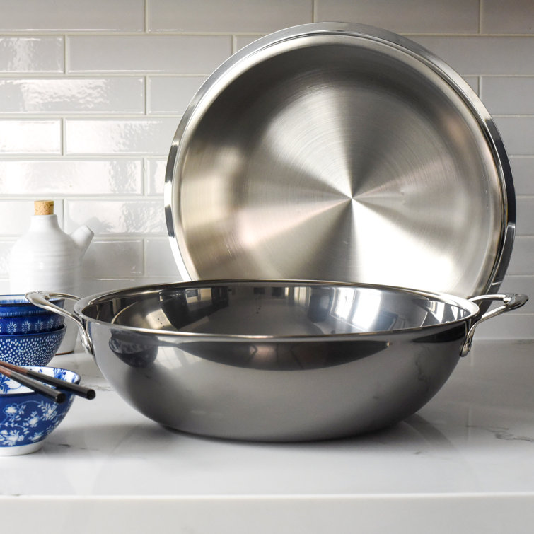 Hestan NanoBond 14" Stainless Steel Covered Wok