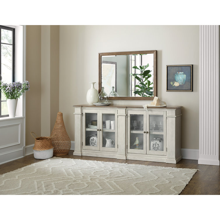 Transitional Carob Brown Solid Wood Rectangular Wall Mirror