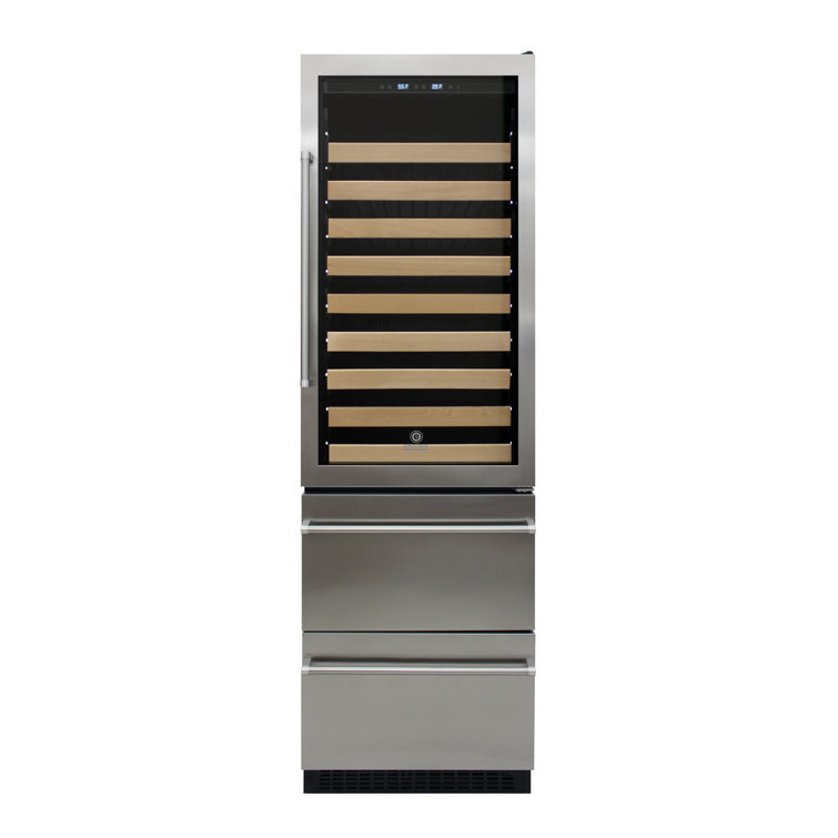 Elegant 155-Bottle Dual-Zone Freestanding Wine & Beverage Cooler with LED Lighting