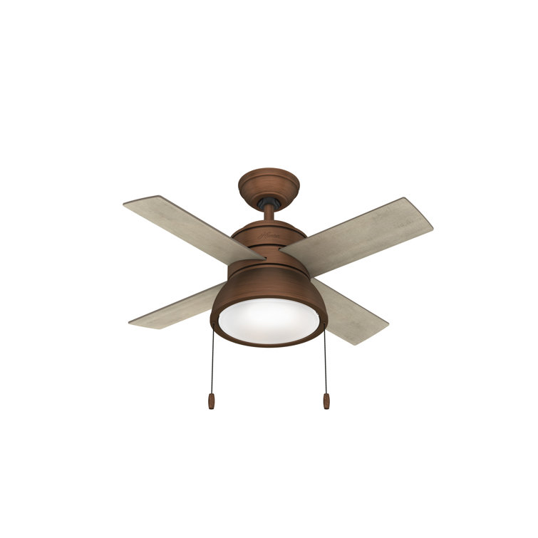 Loki Weathered Copper 36" LED Ceiling Fan with Reversible Blades