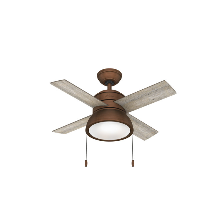 Loki Weathered Copper 36" LED Ceiling Fan with Reversible Blades