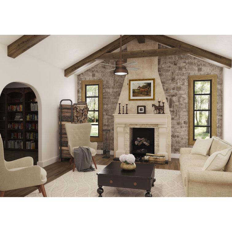 Loki Weathered Copper 36" LED Ceiling Fan with Reversible Blades