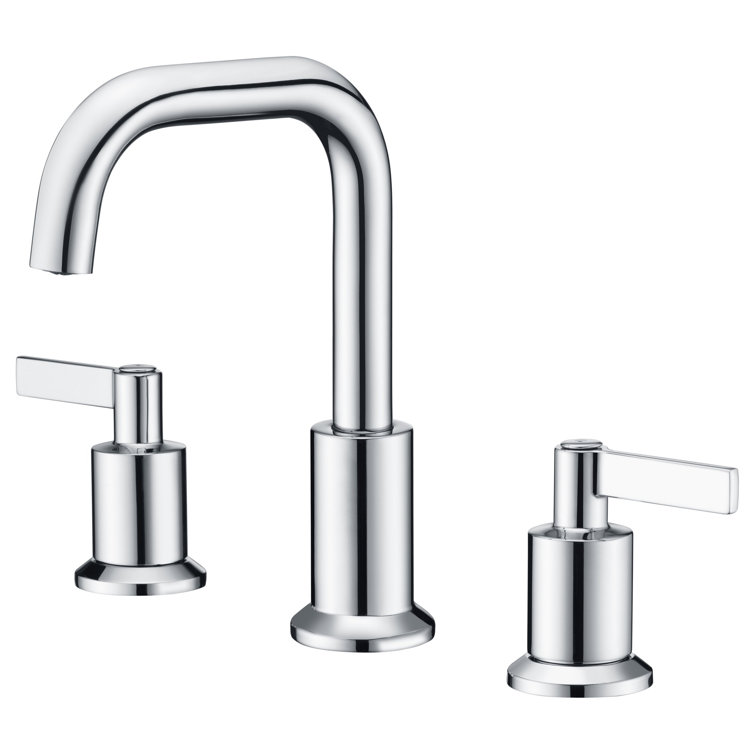 Polished Chrome 8'' Widespread 2-Handle Bathroom Faucet