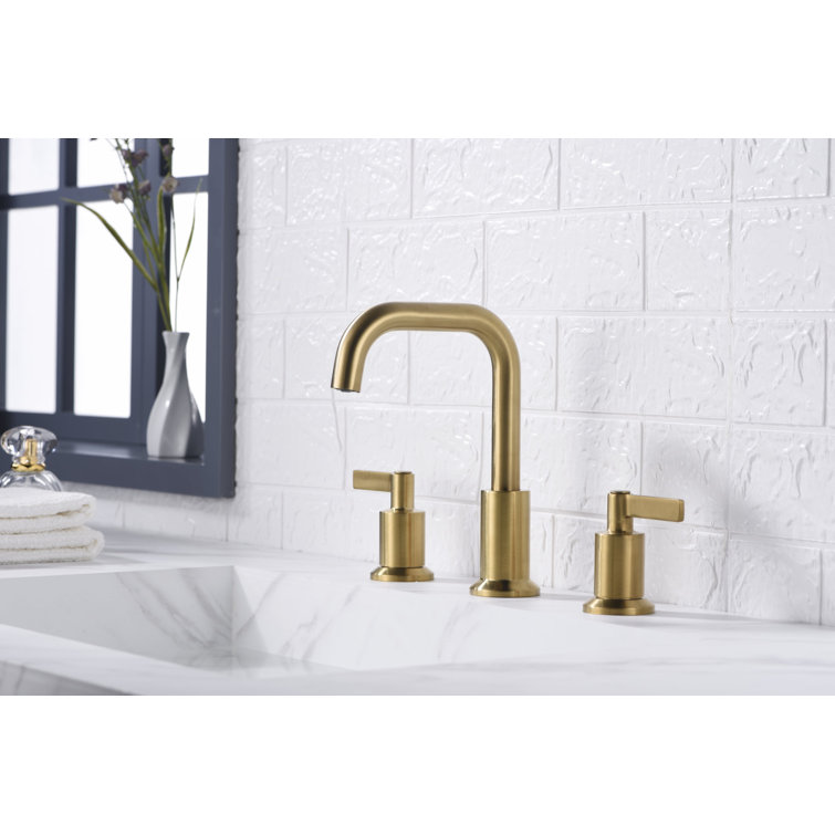 Kree 8'' Nickel Two-Handle Widespread Bathroom Faucet