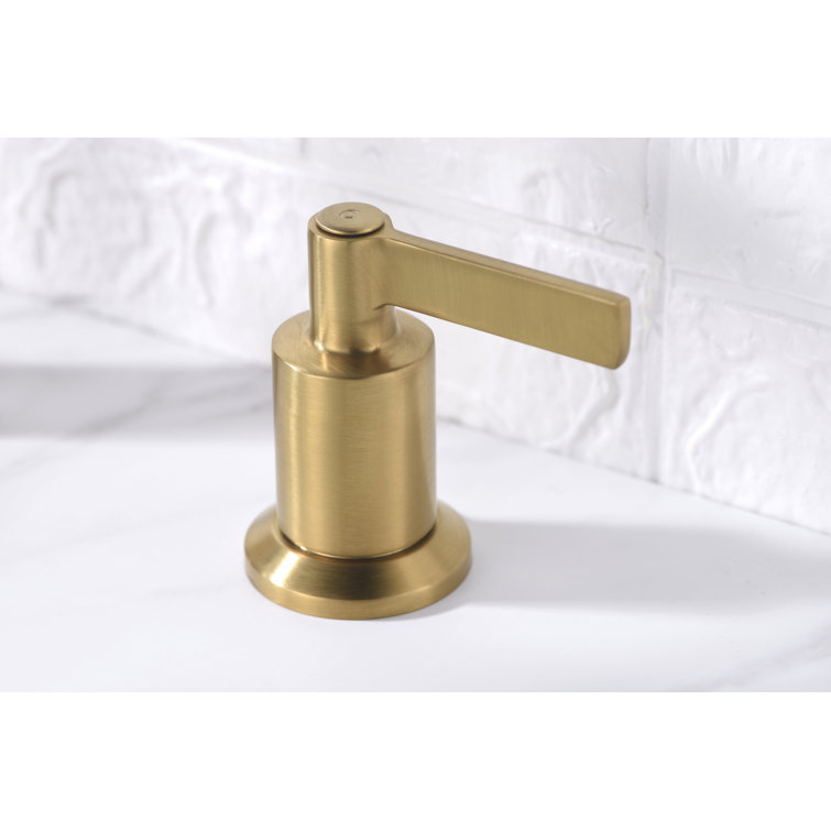 Kree 8'' Nickel Two-Handle Widespread Bathroom Faucet