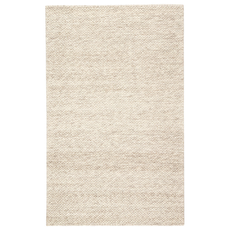 Ivory Coastline Bliss Hand-tufted Wool Rectangular Rug