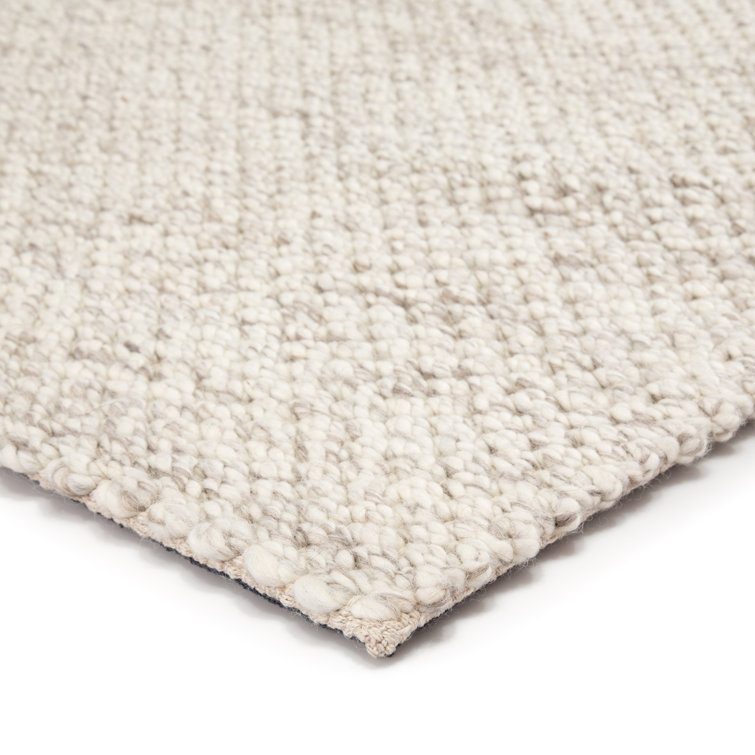 Ivory Coastline Bliss Hand-tufted Wool Rectangular Rug