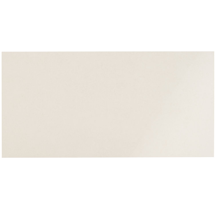 ToughTech 12" x 24" Polished White Porcelain Tile