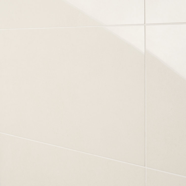 ToughTech 12" x 24" Polished White Porcelain Tile