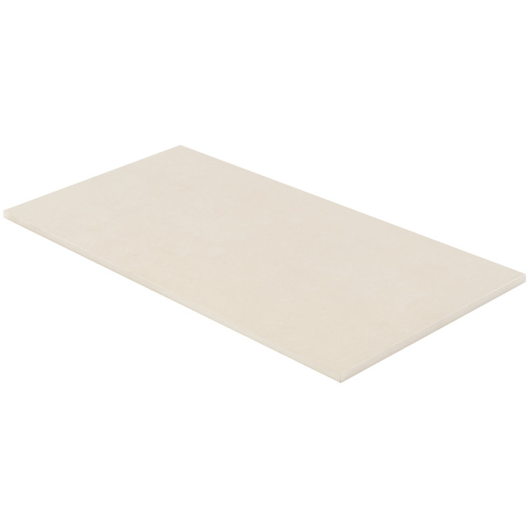 ToughTech 12" x 24" Matte Beige Porcelain Wall and Floor Tile