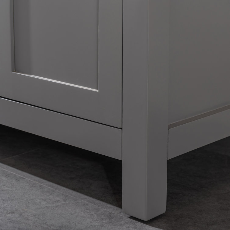 Jasper 72" Gray Double Bathroom Vanity with Carrara White Top