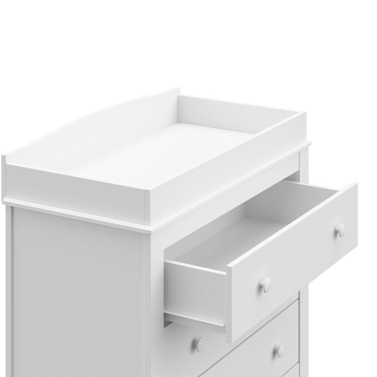 White 3-Drawer Chest with Changing Topper