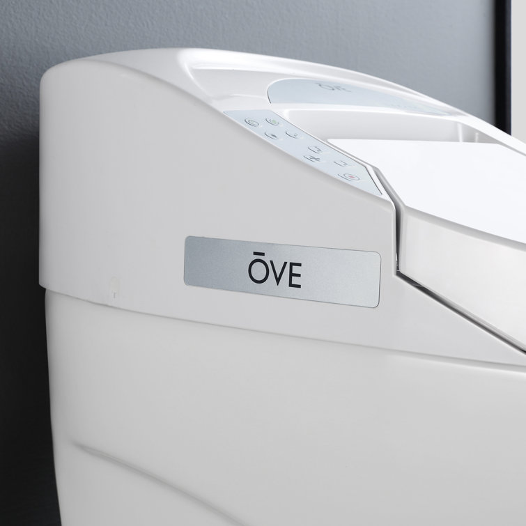 White High Efficiency One-Piece Smart Bidet Toilet with Remote Control