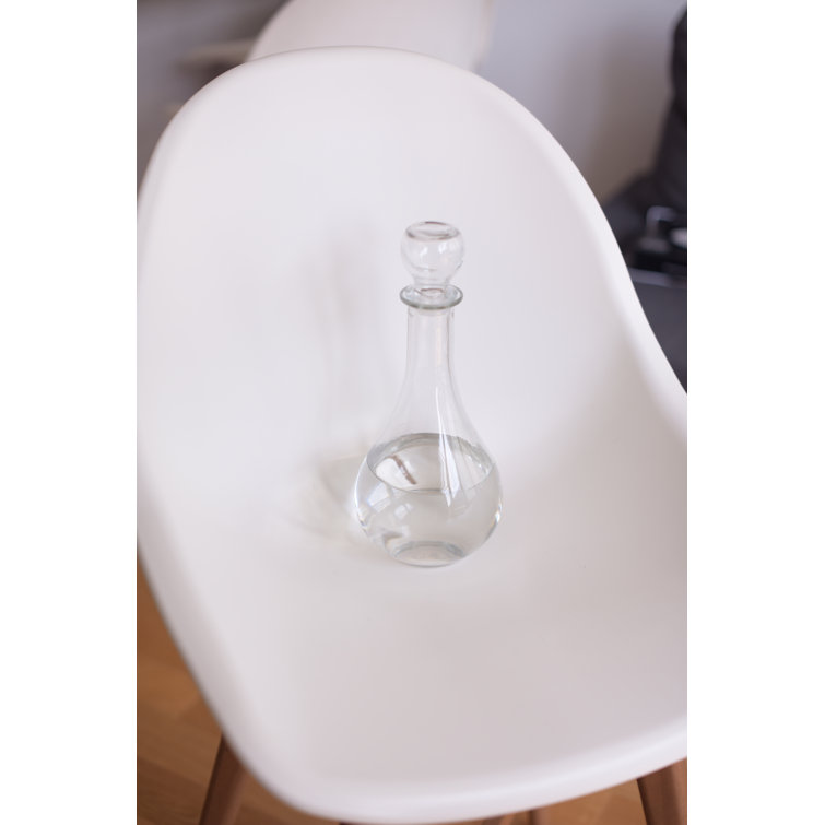 Elegant Clear Glass Teardrop Wine Decanter with Cap