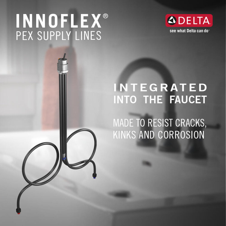 Delta Windemere Dual-Handle Stainless Steel Bathroom Faucet