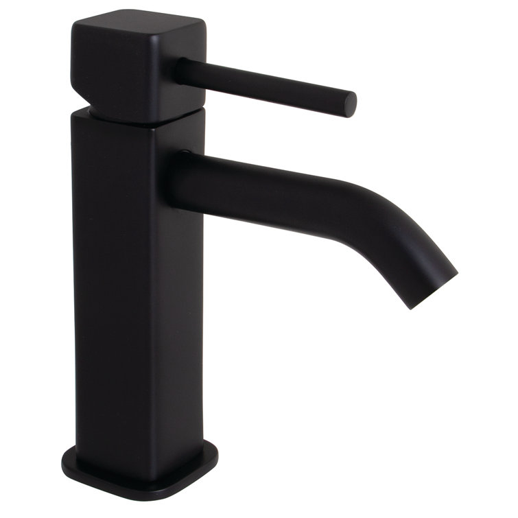 Matte Black Single Hole Stainless Steel Bathroom Faucet