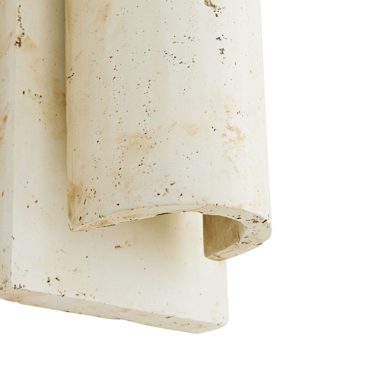 Catalina White Terracotta Dimmable Wall Sconce, 24" Height