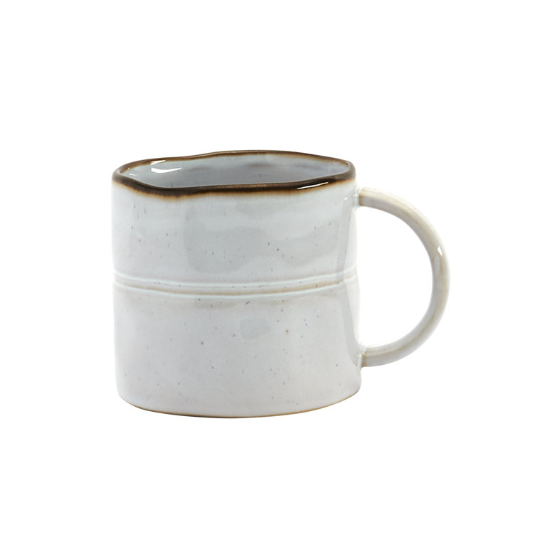 Geneva Speckled White Ceramic 16-Piece Dinnerware Set