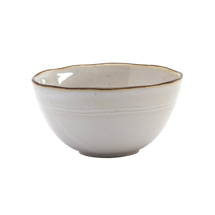 Geneva Speckled White Ceramic 16-Piece Dinnerware Set