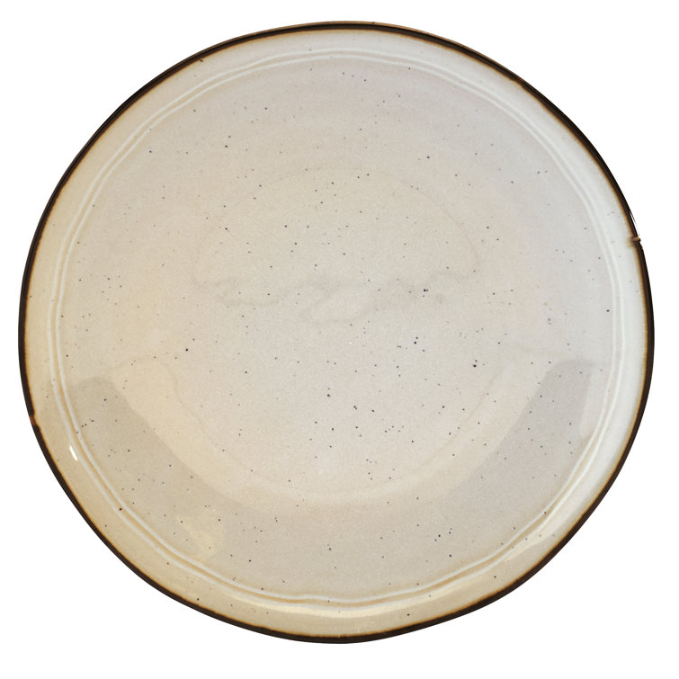 Geneva Speckled White Ceramic 16-Piece Dinnerware Set