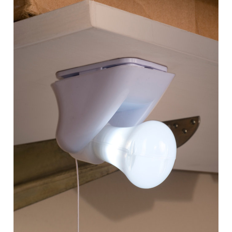 White Battery Operated LED Stick-Up Light Bulbs, Set of 3