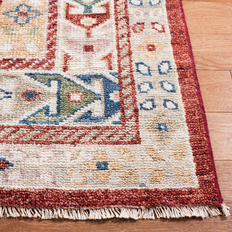 Hand-Knotted Red Wool 8' x 10' Area Rug