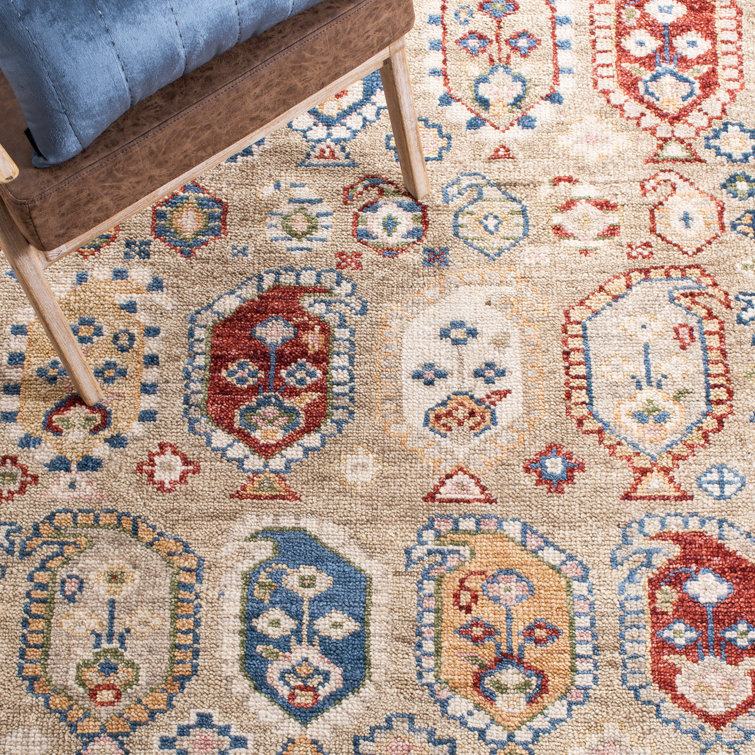 Hand-Knotted Red Wool 8' x 10' Area Rug