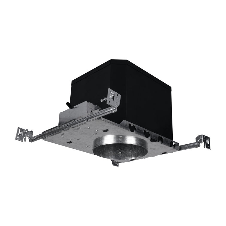 Matte Black 6'' LED IC Rated Recessed Lighting Housing