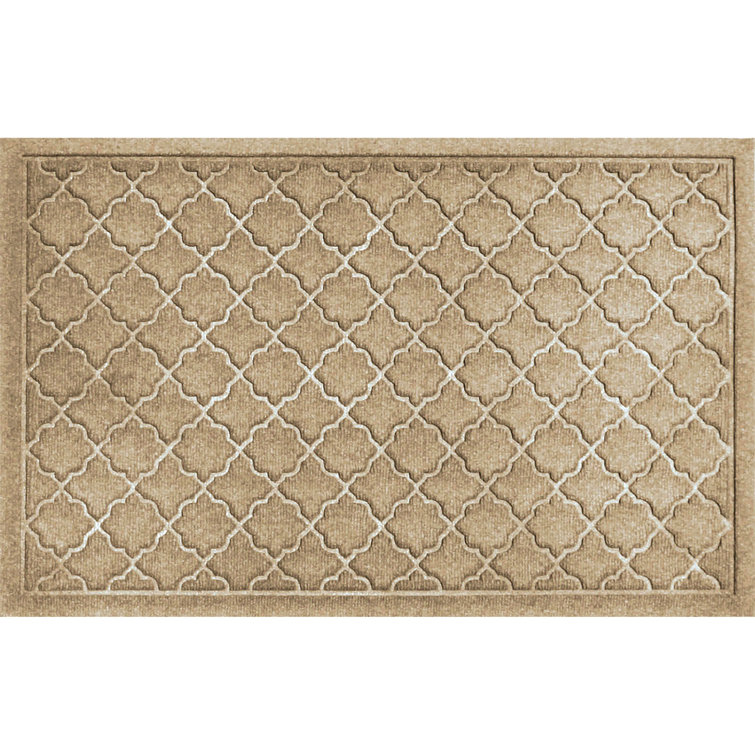 Bluestone Polypropylene Outdoor Rectangle Doormat with Rubber Backing