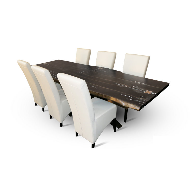 Rustic Reclaimed Oak Wood Dining Table with Metal Base, Seats 10