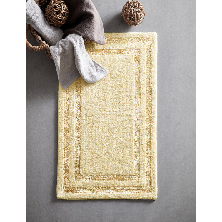 Isla 2-Piece Beige Cotton Bath Rug Set