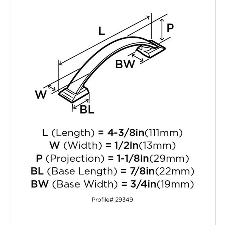 Candler Oil-Rubbed Bronze 5" Arch Cabinet Pull