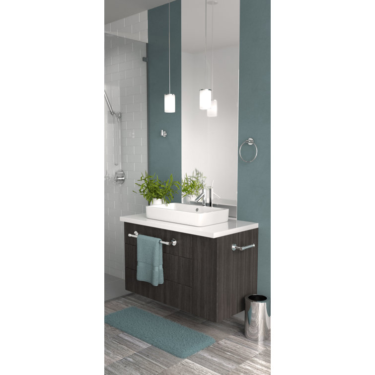 Chrome 26-Inch Wall Mounted Double Towel Bar