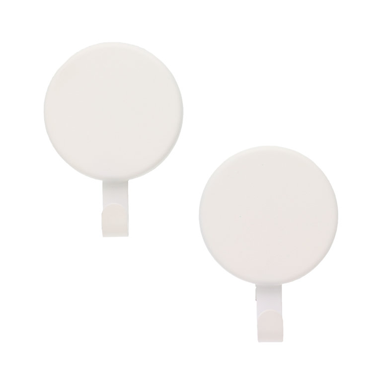 White Metal Magnetic Wreath Hanger Set of 2