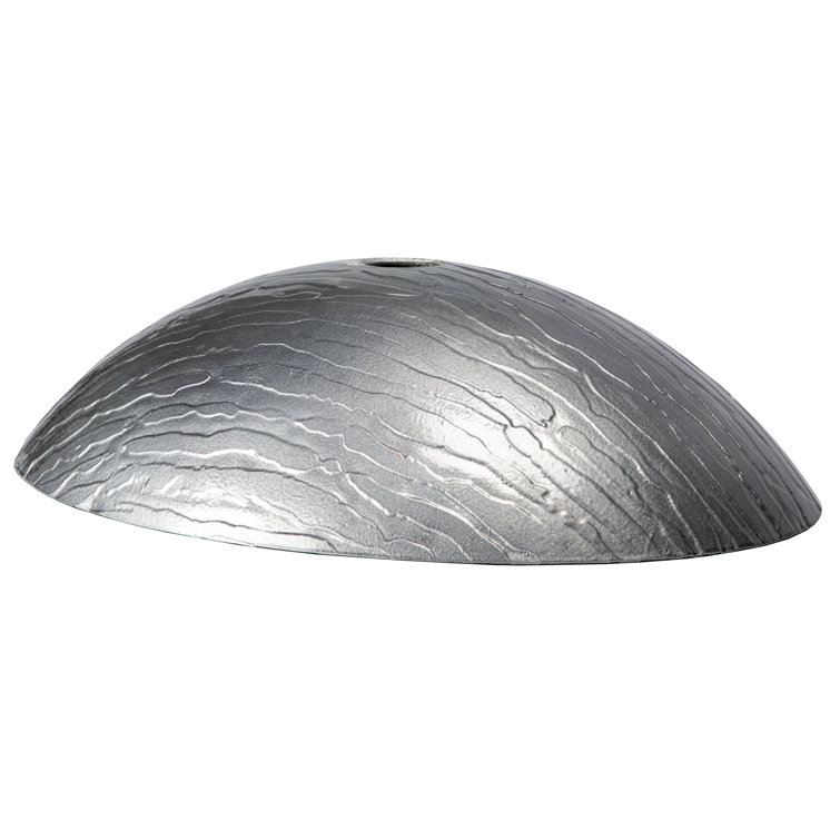 Silver and Black Textured Glass Oval Bathroom Sink