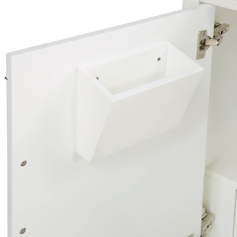 Gracie Pacific Blue 36" Single Freestanding Bathroom Vanity with Carrara Marble Top