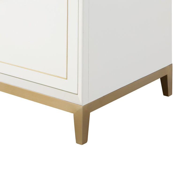 Gracie Pacific Blue 36" Single Freestanding Bathroom Vanity with Carrara Marble Top