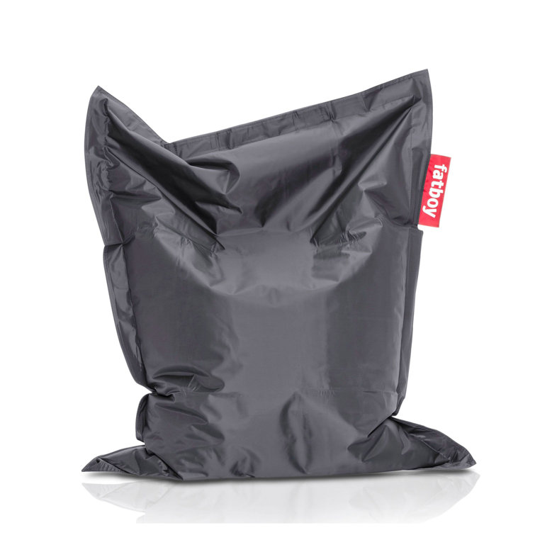 Medium Dark Gray Nylon Bean Bag Chair
